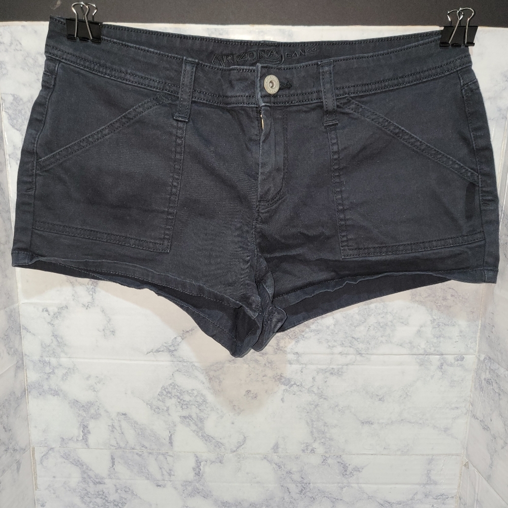 Arizona Jean Co Shorts Women's Size 9 Black Chino Shorts